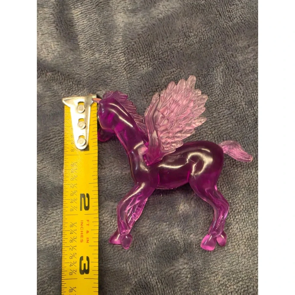 Ja-Ru Purple Translucent Pegasus Unicorn Figure 1097 Mythical Toy